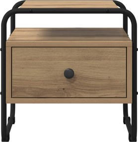 vidaXL Κομοδίνο 2 τμχ. Artisan Δρυς 40 x 39,5 x 40 εκ