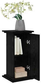 vidaXL Ράφι Έκθεσης Μαύρη Οξυά 31 x 30 x 60 cm Επεξεργασμένο ξύλο