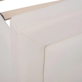 Κρεβάτι ODELIA Διπλό PU Λευκό 150x200 εκ. 174x213x110 εκ.