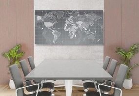 Εικόνα στον παγκόσμιο χάρτη που εκκολάπτεται από φελλό - 120x60