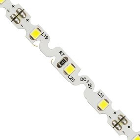 GloboStar® 70040 Ταινία LED Τύπου S Ζιγκ Ζαγκ SMD 2835 5m 6W/m 60LED/m 960lm/m 120° DC 12V IP20 Ψυχρό Λευκό 6000K - 5 Χρόνια Εγγύηση