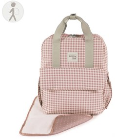 Τσάντα Αλλαξιέρα Backpack (28x12x37) Walking Mum I Love Vichy Pink