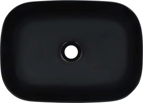 vidaXL Νιπτήρας Μαύρος 45,5 x 32 x 13 εκ. Κεραμικός