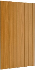 vidaXL Πάνελ οροφής 36 τεμ. Φυσικό 80 x 45 cm Γαλβανισμένος χάλυβας