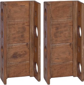 vidaXL Ράφι Καφέ 24 x 13 x 54 εκ Στερεό ξύλο Μαόνι