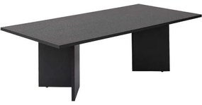 Τραπεζάκι σαλονιού Sabin Megapap χρώμα μαύρο 119x60x40εκ.