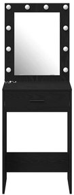 vidaXL Κομοδίνο Μαύρη δρυς 50 x 41 x 135 εκ Επεξεργασμένο ξύλο