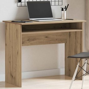 vidaXL Γραφείο Αρτισιανή Δρυς 90x50x74 εκ. από Επεξεργασμένο Ξύλο