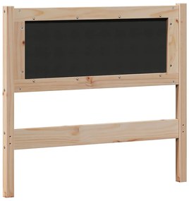 vidaXL Κεφαλάρι Άλλο Καφέ και ανοιχτό γκρι 90 cm Μασίφ ξύλο πεύκου