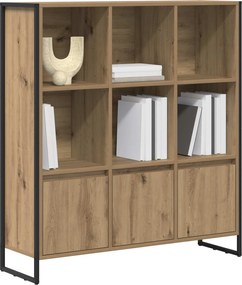 vidaXL Βιβλιοθήκη 2 pcs Καρυδιά Χειροποίητης Εργασίας