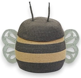 Καλάθι Αποθήκευσης Mama Bee LOR-BSK-BEEMAMA Φ30x32cm Brown-Beige Lorena Canals Cotton-Polyester