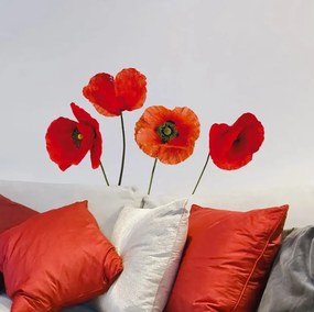 Διακοσμητικά αυτοκόλλητα τοίχου Poppies M