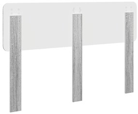 vidaXL Κεφαλάρι Γκρίζο Σονομα 140 cm Επεξεργασμένο ξύλο