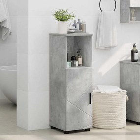 vidaXL Ντουλάπι Μπάνιου Σκυρόδεμα Γκρι 30 x 35 x 95 εκ