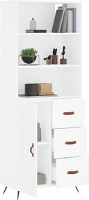 vidaXL Ντουλάπι Λευκό 69,5x34x180 εκ. από Επεξεργασμένο Ξύλο