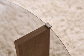 Τραπεζάκι Σαλονιού Δρυς Ζαφείρι / Φιμέ CLARA 75x75x40