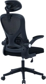 Καρέκλα γραφείου διευθυντή Anthony pakoworld mesh μαύρο