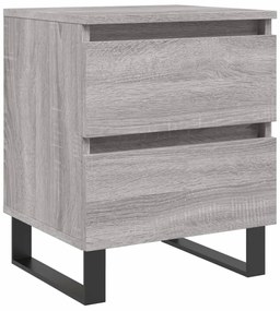 vidaXL Κομοδίνο Γκρι Sonoma 40 x 35 x 50 εκ. από Επεξεργασμένο Ξύλο