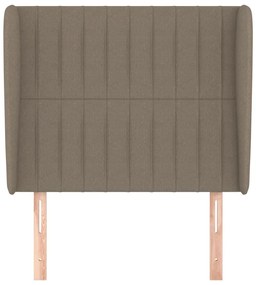 Κεφαλάρι με Πτερύγια Taupe 103x23x118/128 εκ. Υφασμάτινο 3118188