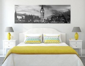 Φωτογραφία του Big Ben στο Λονδίνο σε ασπρόμαυρο - 150x50
