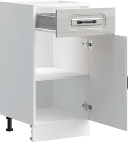 vidaXL ντουλάπι βάσης κουζίνας Kalmar Γκρι sonoma Επεξεργασμένο Ξύλο