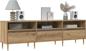 vidaXL Έπιπλο Τηλεόρασης τεχνίτης Δρυς 150x30x44,5 εκ.