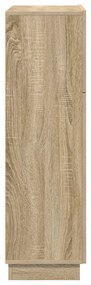 vidaXL Γραφείο Sonoma Oak Sonoma oak Μοριοσανίδα Μεσαίο