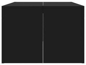 Τραπεζάκι Σαλονιού Μαύρο 102 x 50 x 36 εκ. Επεξεργασμένο Ξύλο - Μαύρο