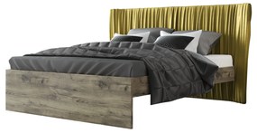Intrahome Κρεβάτι "QUEEN" διπλό σε χρώμα σταχτί 160x200 Intrahomesa-00652391