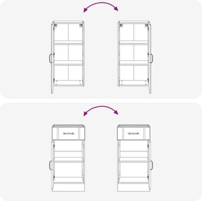 vidaXL Μονάδα κουζίνας LUCCA 5 pcs Γκρι Sonoma Επεξεργασμένο Ξύλο