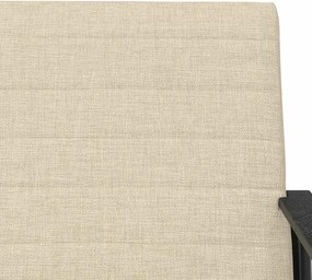 vidaXL Πολυθρόνα Κρεμ 59 x 75 x 78 εκ ύφασμα