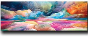 Πίνακας Καμβάς 122RMF1191 90x30cm Multi Wallity Horizontal Wood, Canvas