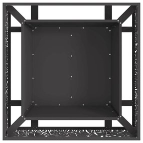 vidaXL Φωτιά Μαύρο 80 x 80 x 30 cm Κρύα έλαση από χάλυβα