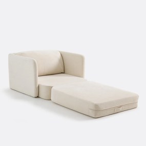 Πολυθρόνα-κρεβάτι με ταπετσαρία από βελούδο κοτλέ, Haley