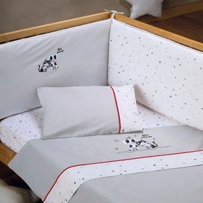 Πάντα Κούνιας Friends Light Grey Kentia Cradle 210x38cm 100% Cotton