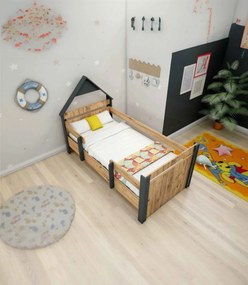 Stewehome ΚΡΕΒΑΤΙ ΜΟΝΟ ΧΩΡΙΣ ΣΤΡΩΜΑ ΣΧΗΜΑ ΣΠΙΤΑΚΙ 199.6x109x133.7 cm