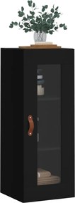 vidaXL Ντουλάπι Τοίχου Μαύρο 34,5x34x90 εκ.
