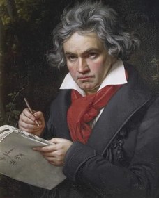 Stieler, Joseph Carl - Αναπαραγωγή Ludwig van Beethoven, (30 x 40 cm)