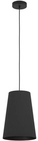 Φωτιστικό Οροφής Petrosa 390132 Φ28x150cm 1xE27 Black Eglo Steel,Fabric