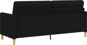 vidaXL Καναπές με Αποθήκευση Μαύρο 192 x 78 x 87 εκ. Πολυεστέρας