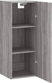 vidaXL Ντουλάπι Τοίχου Γκρι Sonoma 34,5 x 34 x 90 εκ. Επεξεργ. Ξύλο