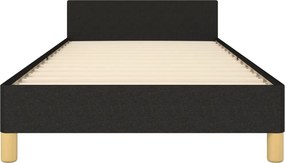 vidaXL Σκελετός Κρεβατιού Χωρίς Στρώμα Μαύρο 100x200 εκ. Υφασμάτινο