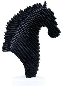 Διακοσμητική Φιγούρα Horse 374-225-488 14x7x25cm Black Πολυρεσίνη