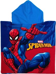 Παιδικό Πόντσο (50x100) Dimcol Spider-Man 197 Blue