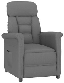 vidaXL Πολυθρόνα Σκούρο Γκρι Μικροΐνες