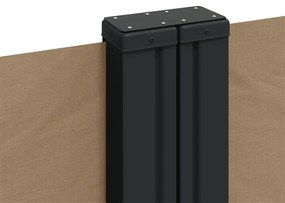 vidaXL Σκίαστρο Πλαϊνό Συρόμενο Taupe 160 x 1200 εκ.