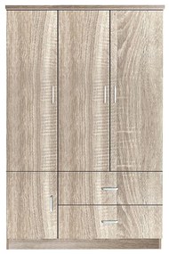 Ντουλάπα Τετράφυλλη CLOSET Φυσικό MDF 120x50x180cm