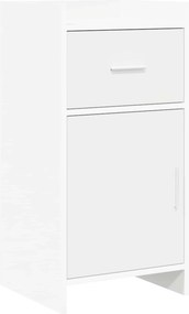 vidaXL Πλαϊνό γραφείο Λευκό 40 x 36 x 80 εκ Επεξεργασμένο Ξύλο