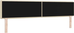 vidaXL LED κεφαλάρι με φώτα λωρίδας LED Κρεμ 200 cm Πολυεστέρας