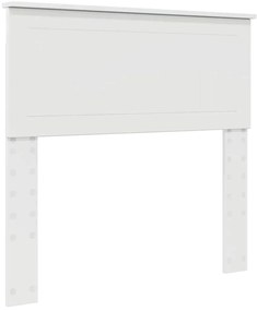 vidaXL Κεφαλάρι με κεφαλάρι Λαμπερό Λευκό 90 cm Επεξεργασμένο ξύλο